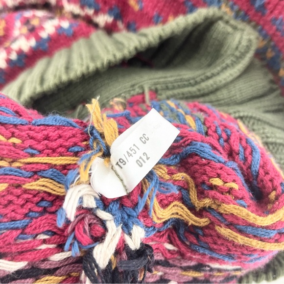 Vintage Woven Knit Button Down Cricket Vest 100% Cotton Oversized Large - Picture 3 of 4